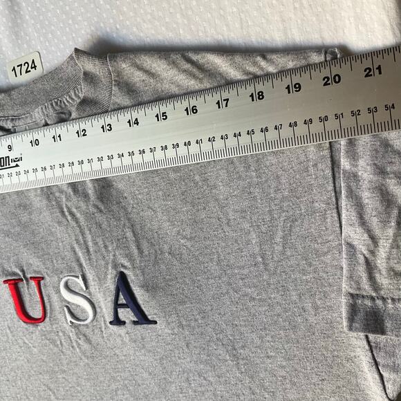 Intex Men’s Short Sleeve T-shirt size L, Solid Gray, USA - Picture 2 of 7